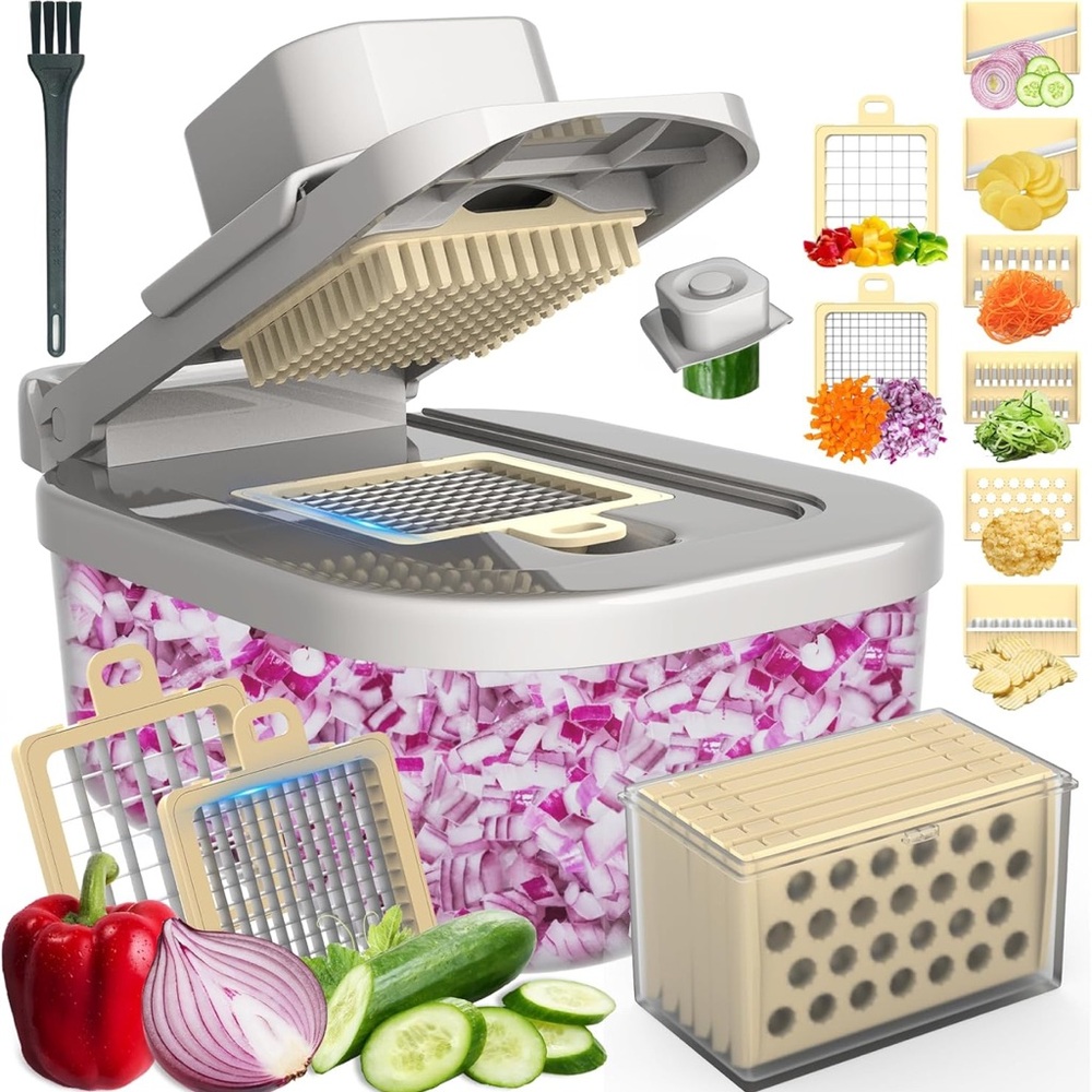 Multifunctional Vegetable Chopper for kitchen food chopper with container